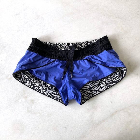 Lululemon Water: Surf Short (black & white / blue) reversible shorts (size 8) - Picture 10 of 13